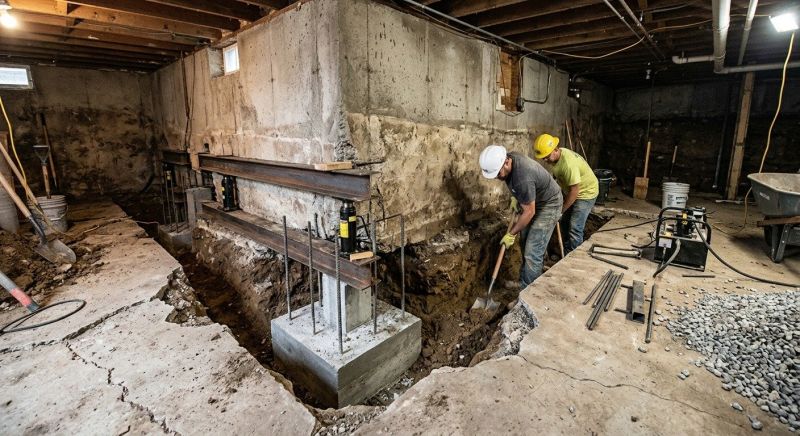 Basement Underpinning in Newtown, CT
