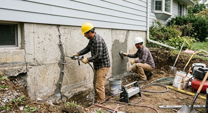 Concrete Foundation Repair in Bridgewater, CT