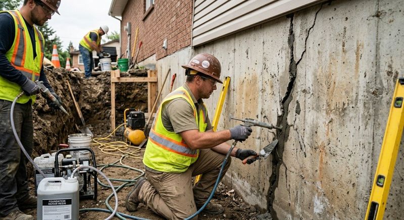 Cracked Foundation Repair in Pound Ridge, NY