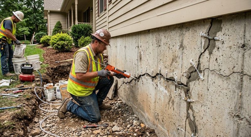 Cracked Foundation Repair in Seymour, CT