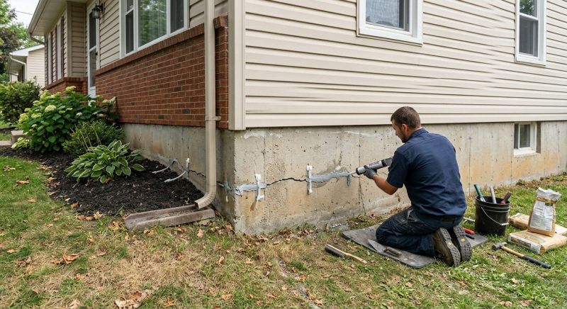 Cracked Foundation Repair in Sherman, CT
