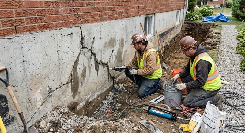 Cracked Foundation Repair in Sherman, CT