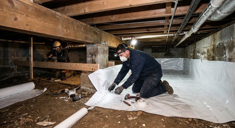 Crawl Space Leveling in Newtown, CT
