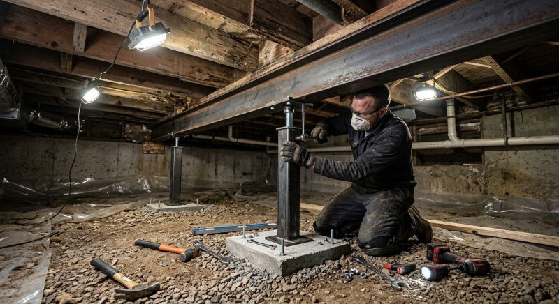 Crawlspace Structural Repair in Newtown, CT