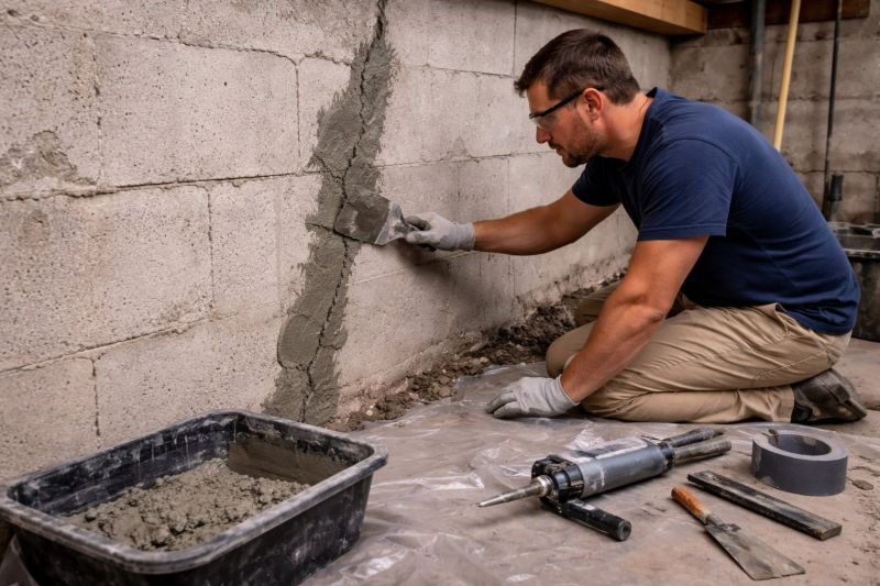 Foundation Crack Repair in North Salem, NY
