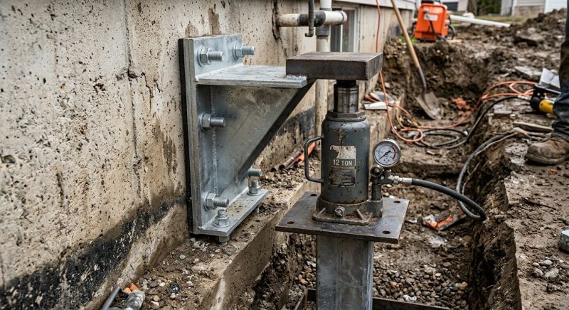 Foundation Jacking in Woodbury, CT