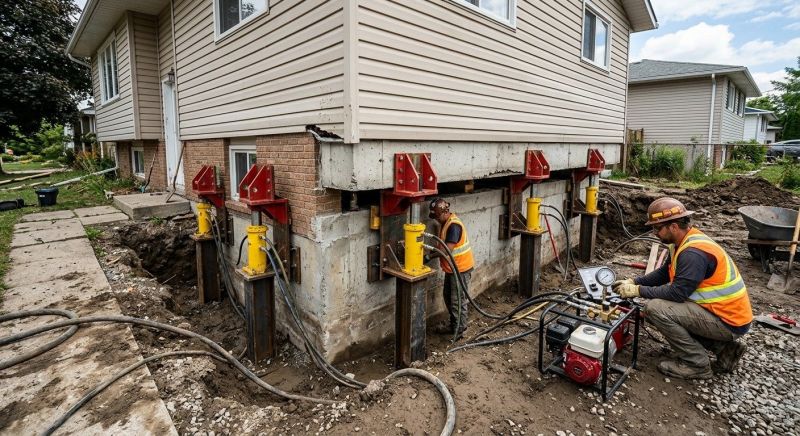 Foundation Lifting in Oxford, CT