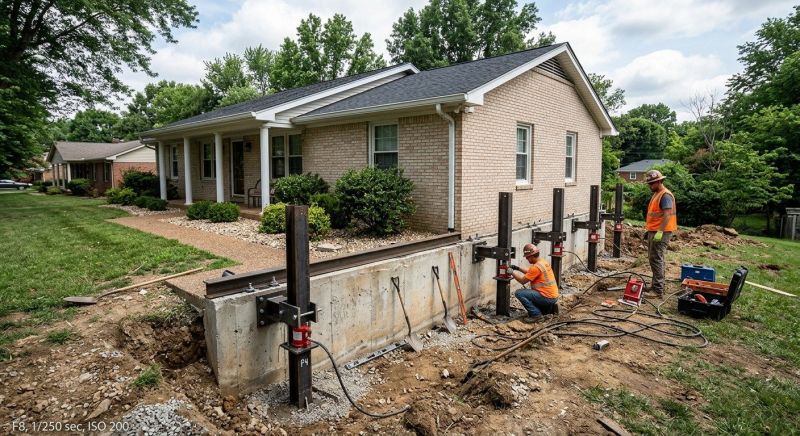 Foundation Pier Leveling in Newtown, CT