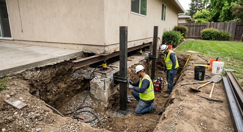Foundation Pier Repair in Newtown, CT