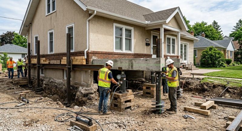Foundation Releveling in Newtown, CT