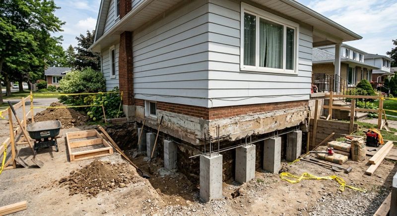 Foundation Underpinning in Newtown, CT