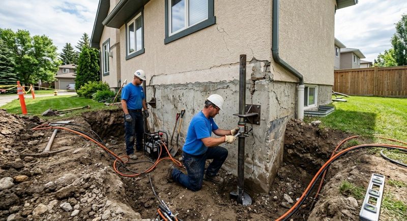 Helical Pile Installation in Newtown, CT