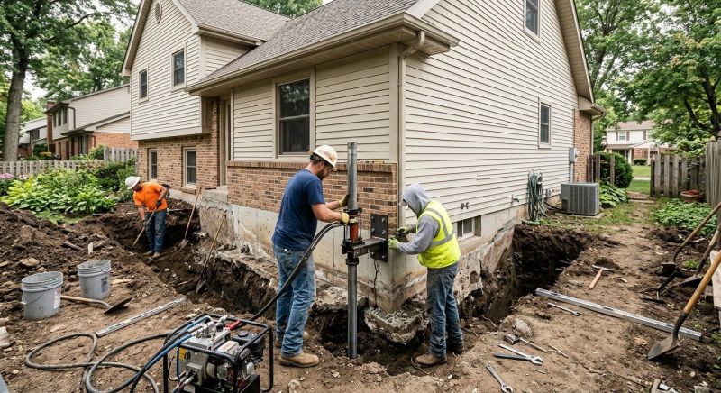 House Foundation Repair in Middlebury, CT