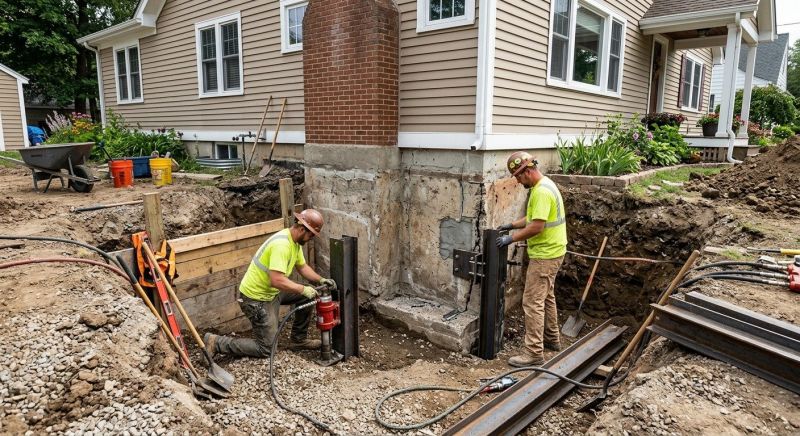 House Foundation Repair in Naugatuck, CT