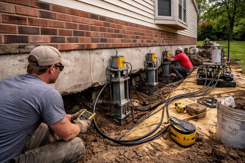 Settling Foundation Service in Sherman, CT