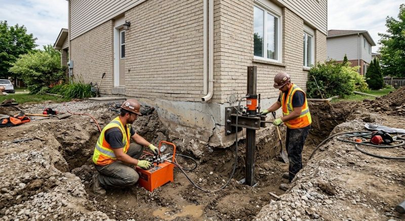Sinking Foundation Lifting in Newtown, CT