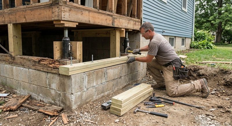 Sinking Foundation Repair in Brewster, NY