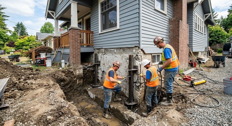 Sinking Foundation Repair in East Haven, CT