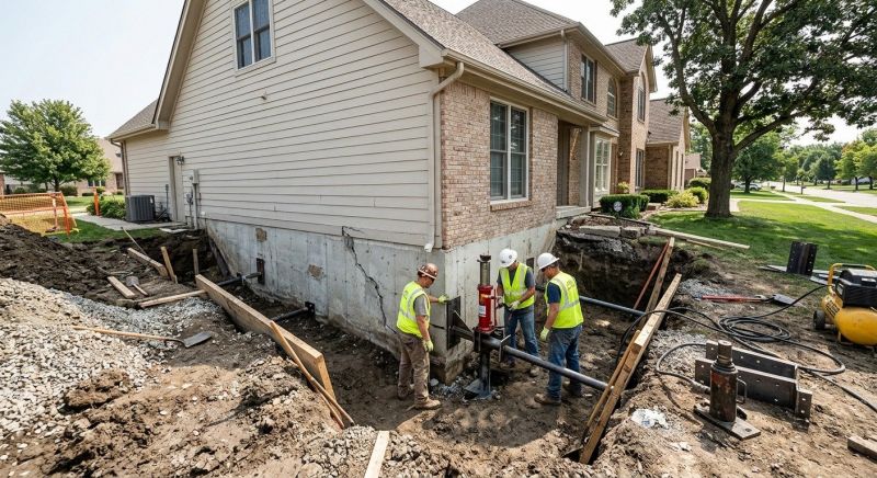 Sinking Foundation Repair in Sherman, CT