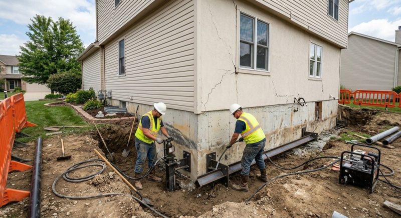 Sinking Foundation Repair in Somers, NY