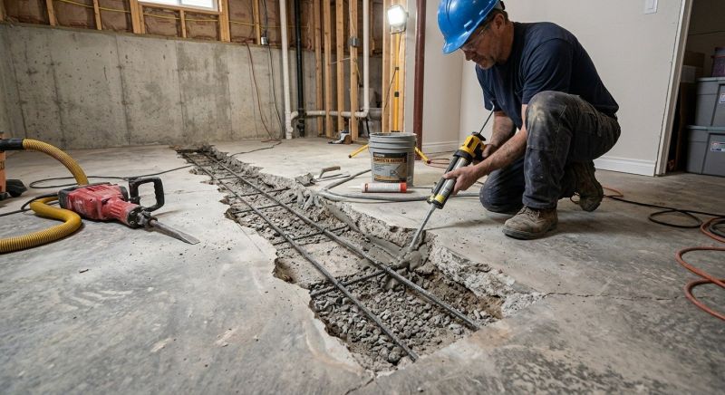 Slab Foundation Repair in Newtown, CT