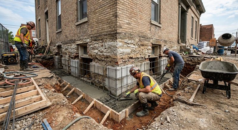 Structural Underpinning in Newtown, CT